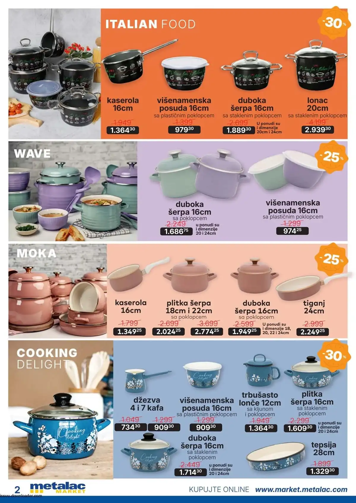 Metalac sniženja do 60% – posuđe i kućni aparati (strana 2)