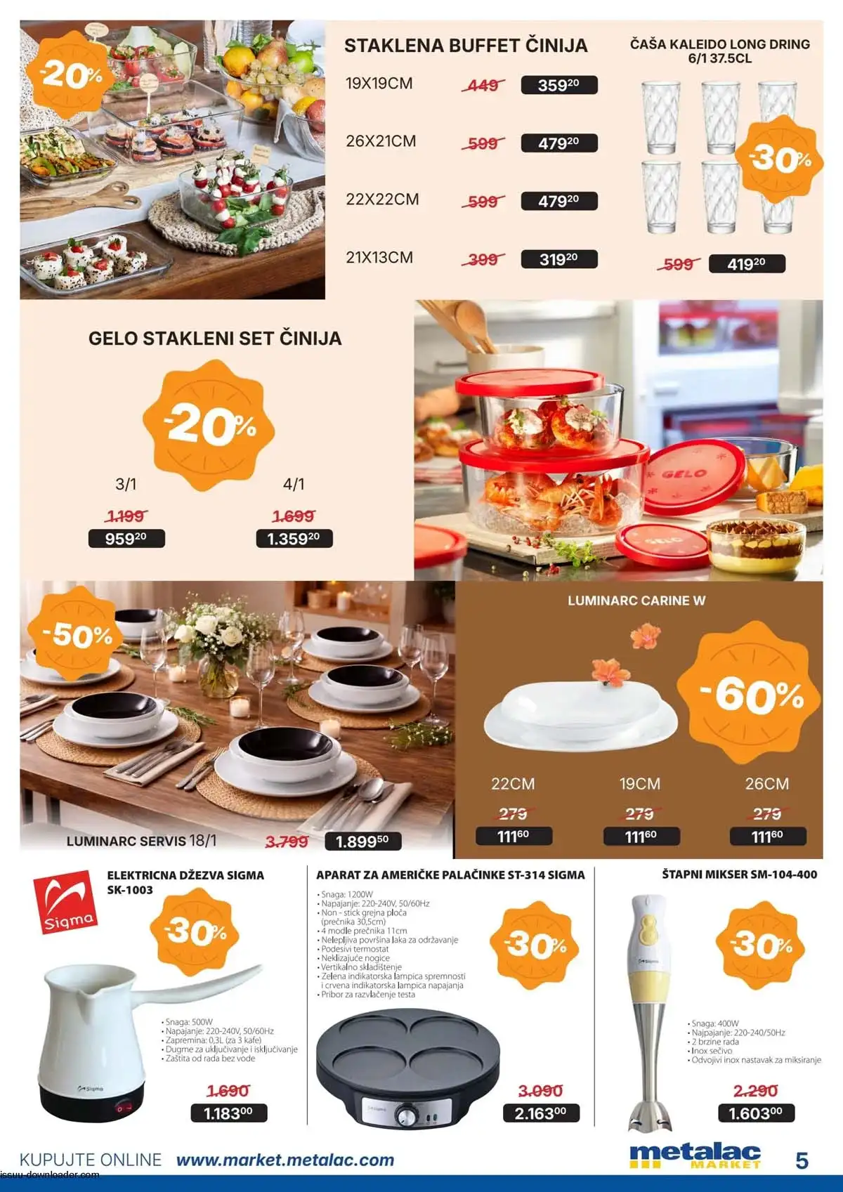 Metalac akcija do 60% – posuđe i dodatci (strana 5)
