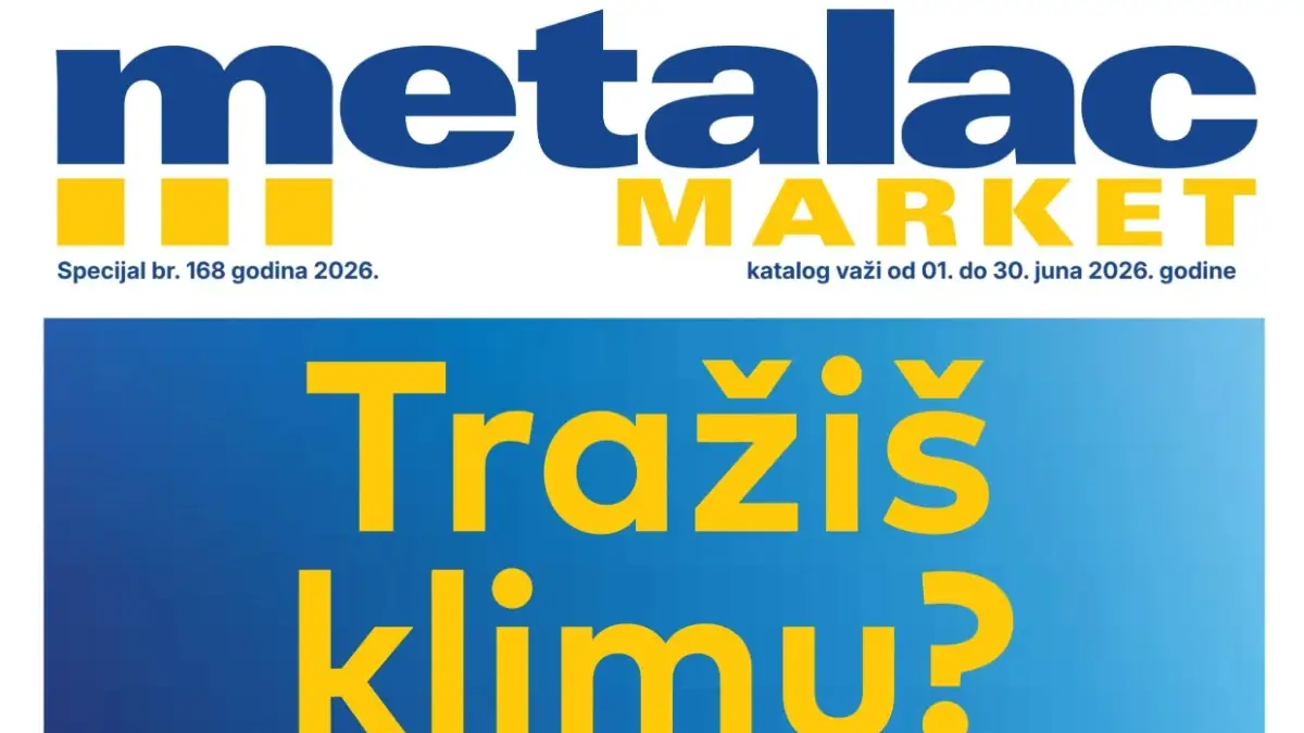 Metalac Market katalog jun 2026 – klima uređaji, bela tehnika i kućni aparati na akciji