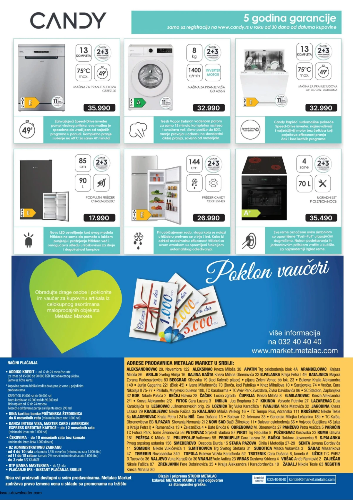 Metalac Market katalog jun 2026 strana 12 – Candy bela tehnika