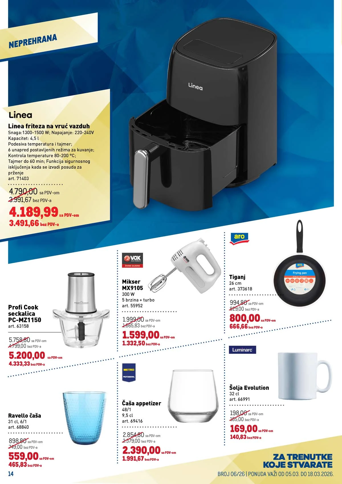 Metro katalog – prehrana i neprehrana sniženja Metro katalog prehrana i neprehrana – strana 14