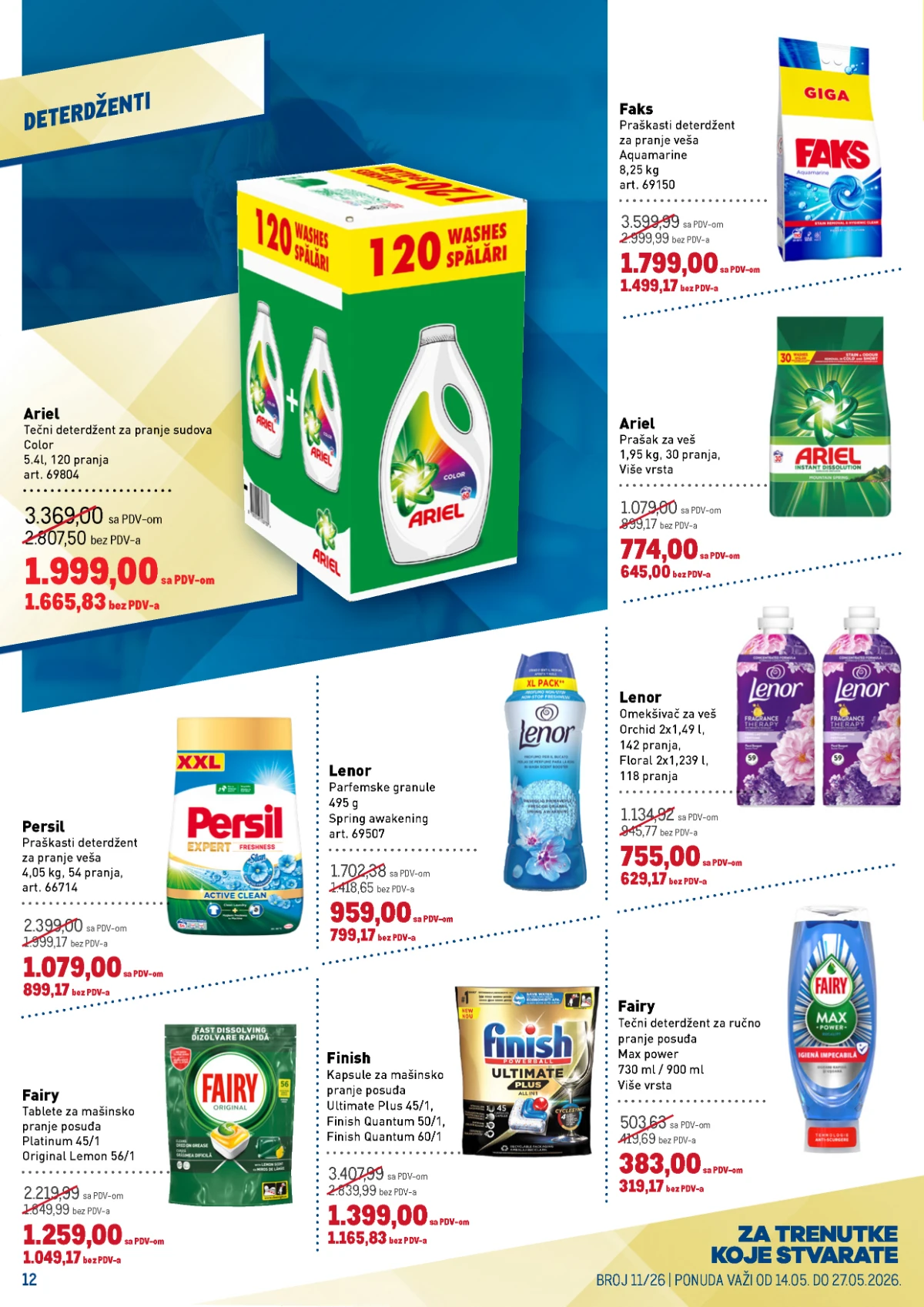 Metro katalog strana 12 – kućna hemija Metro katalog strana 12 – Persil, Ariel i Bref proizvodi