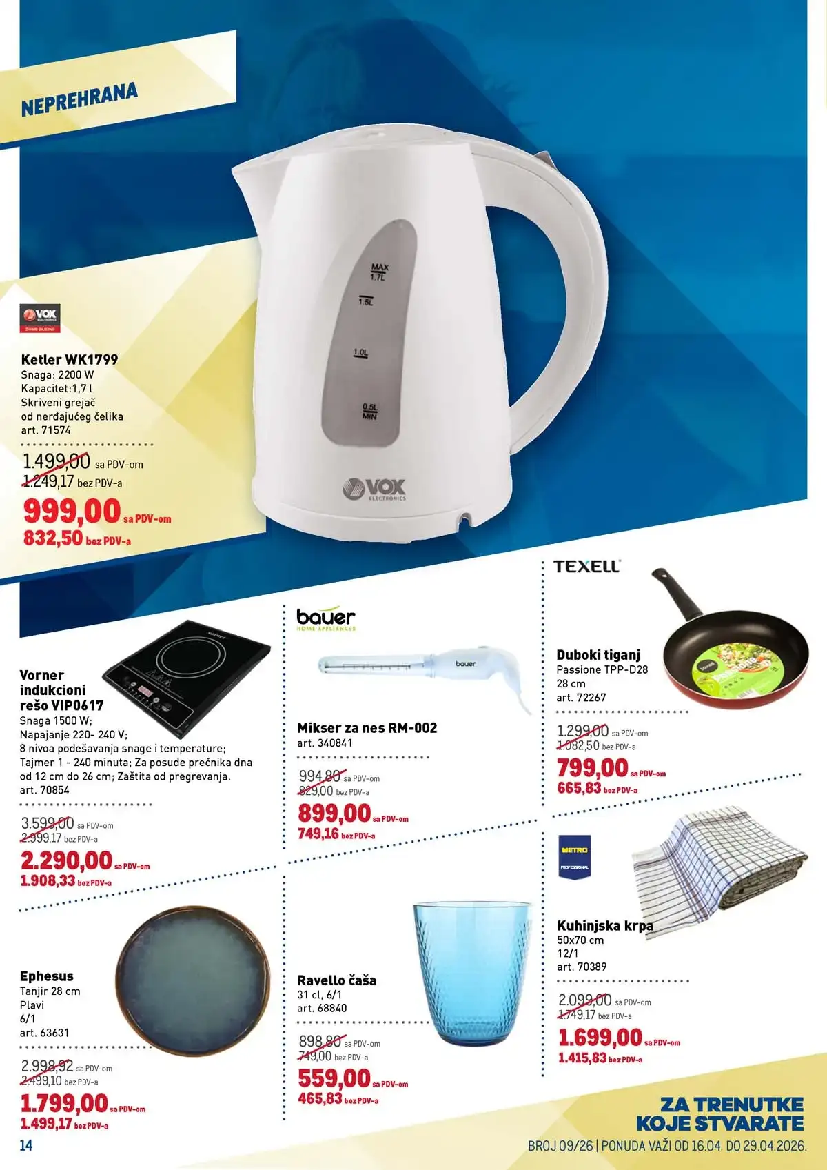 Metro katalog – prehrana i neprehrana sniženja Metro katalog prehrana i neprehrana – strana 14