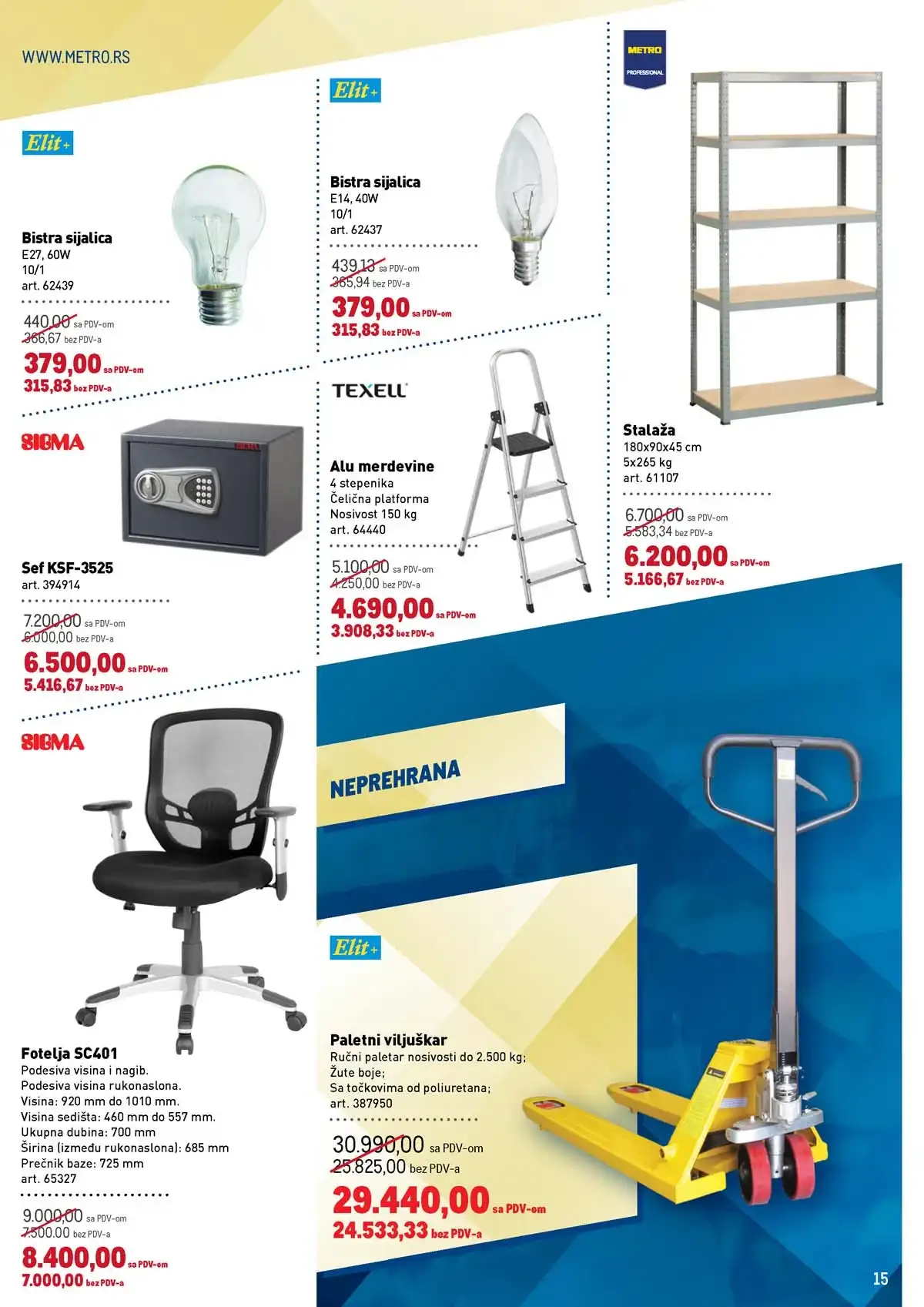 Metro katalog – prehrana i neprehrana sniženja Metro katalog prehrana i neprehrana – strana 15