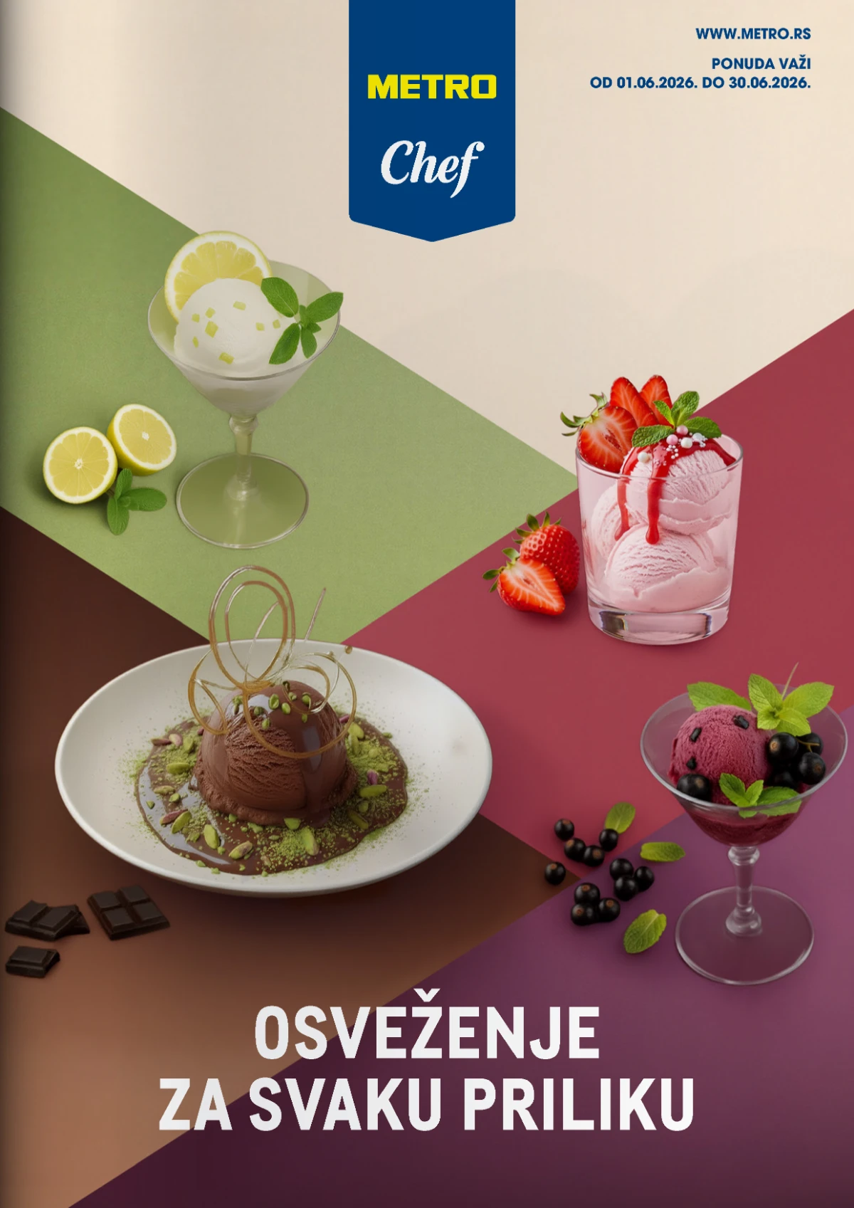 METRO Chef katalog jun 2026 deserti sladoledi i osveženje za svaku priliku do 30.06.2026