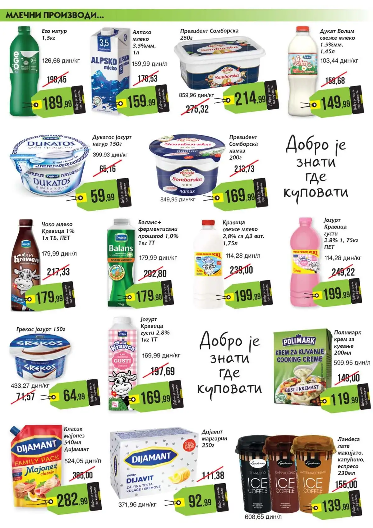 Mikromarket akcija – prehrana i kućne potrepštine na sniženju