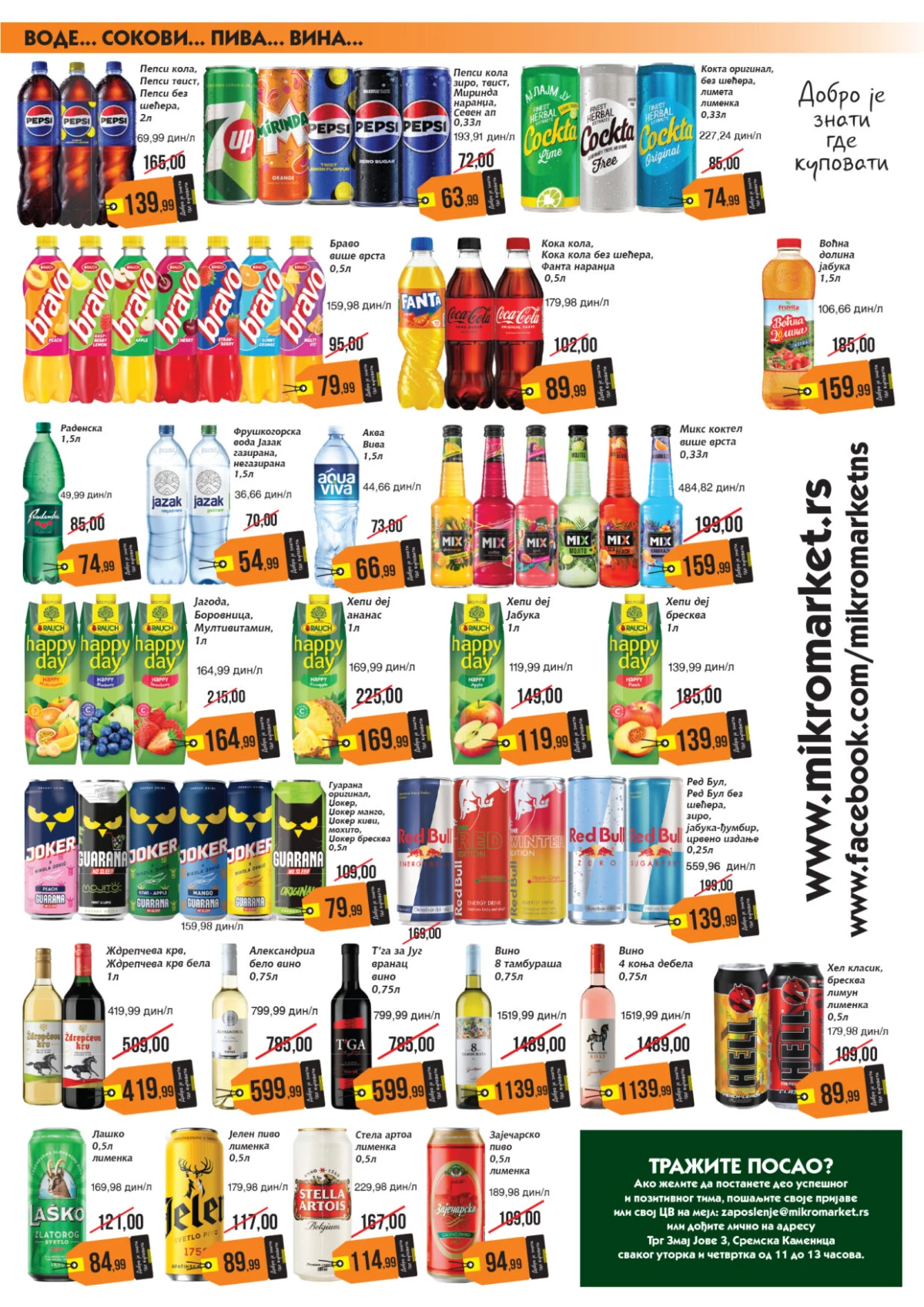 Mikromarket katalog – sniženje osnovnih namirnica