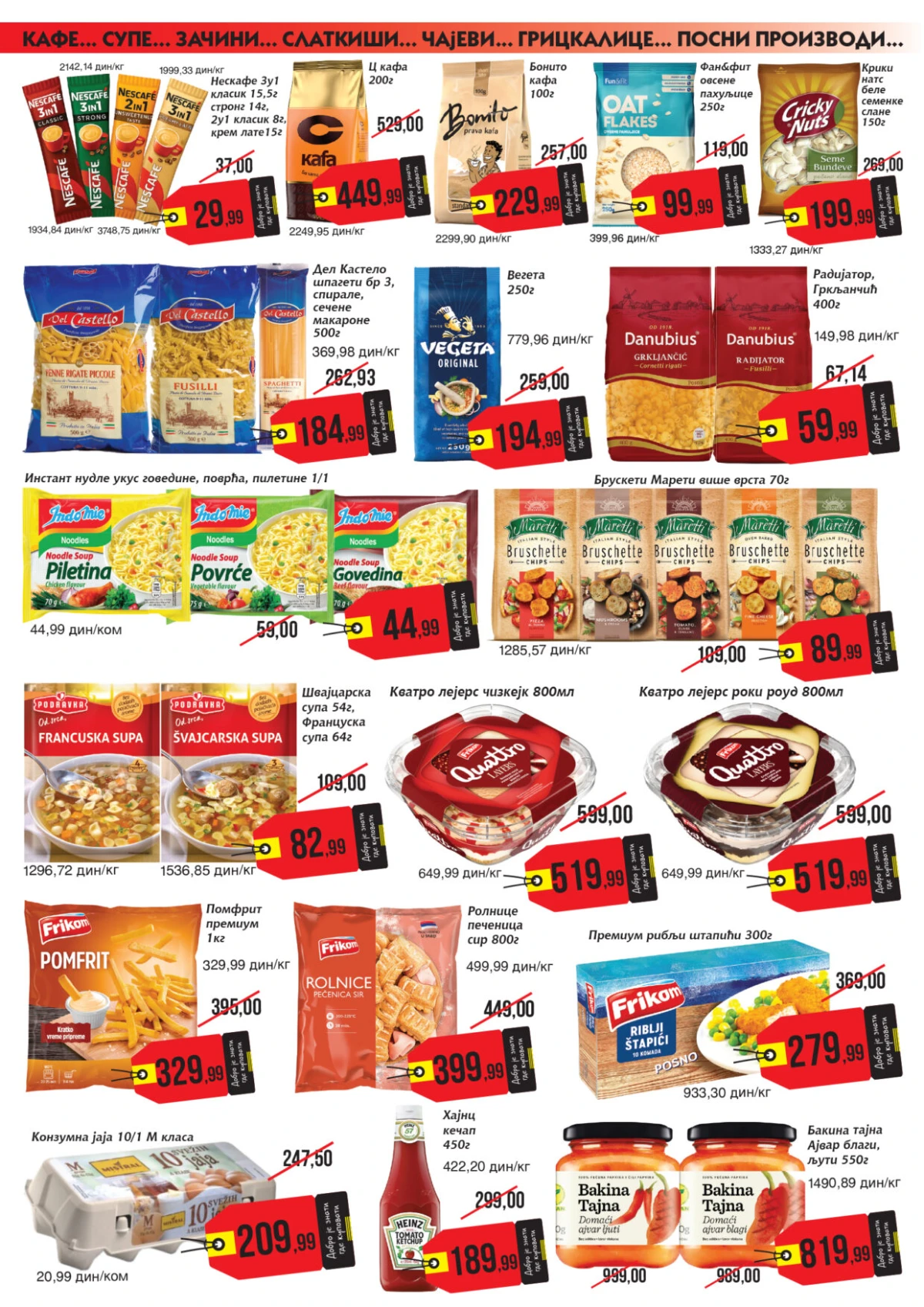 Mikromarket katalog – akcijske cene pića i prehrane
