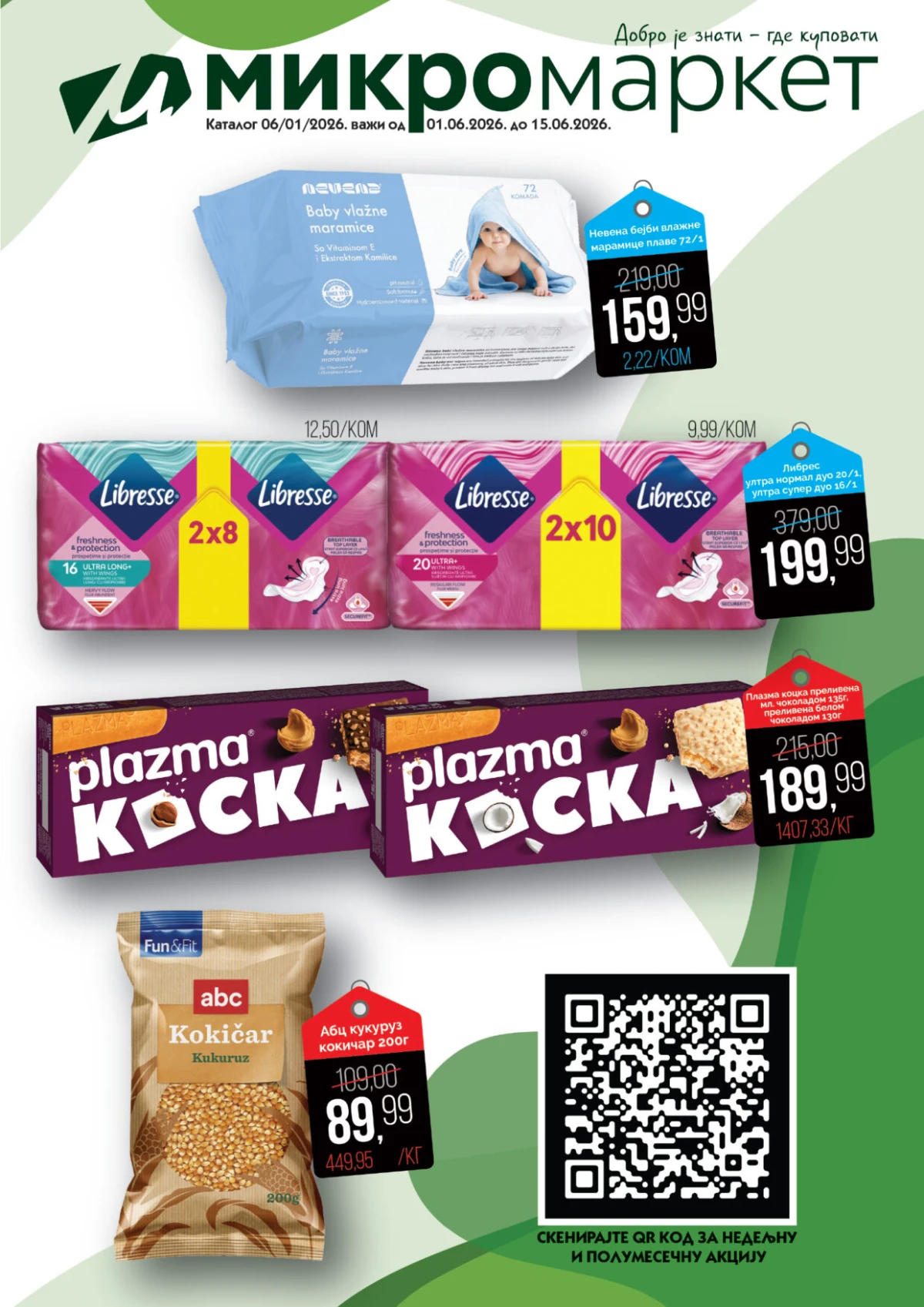 Mikromarket akcija do 15.06.2026 – proizvodi za higijenu i svakodnevnu kupovinu