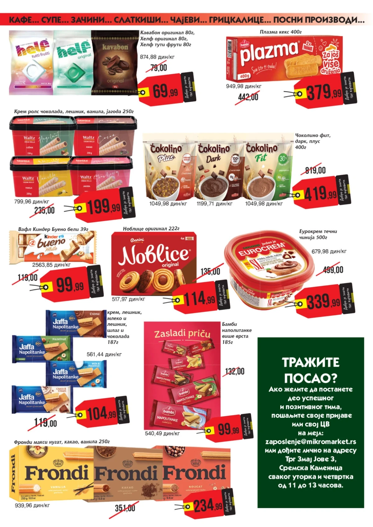 Mikromarket slatki program akcija do 30.06.2026