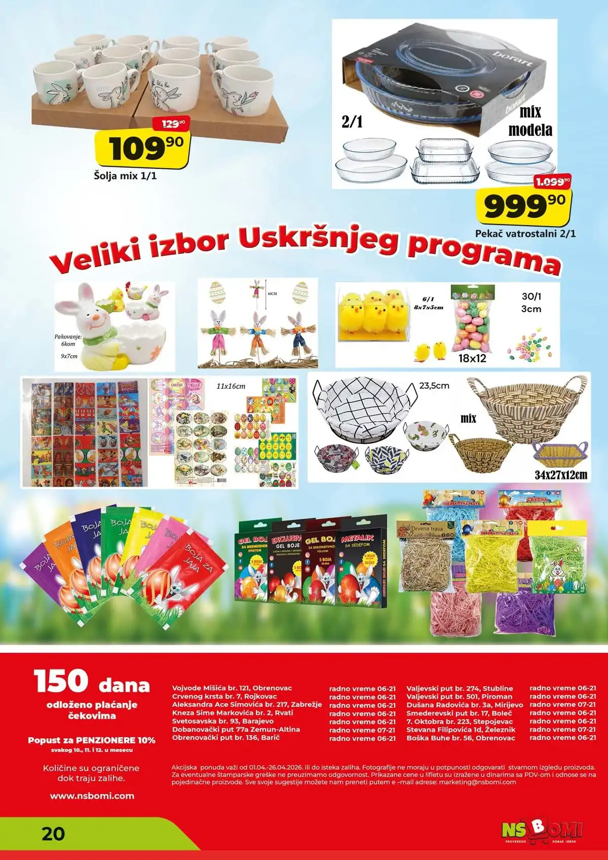 NS Bomi katalog sniženja i ušteda NS Bomi kataloška ponuda sniženja