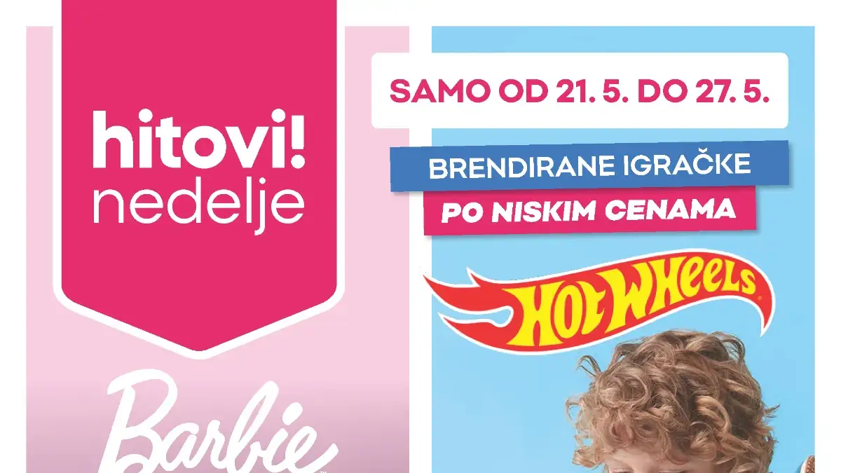 PEPCO Hitovi nedelje 21–27.05.2026 Barbie Hot Wheels Stitch Minecraft igračke odeća i dodaci po niskim cenama