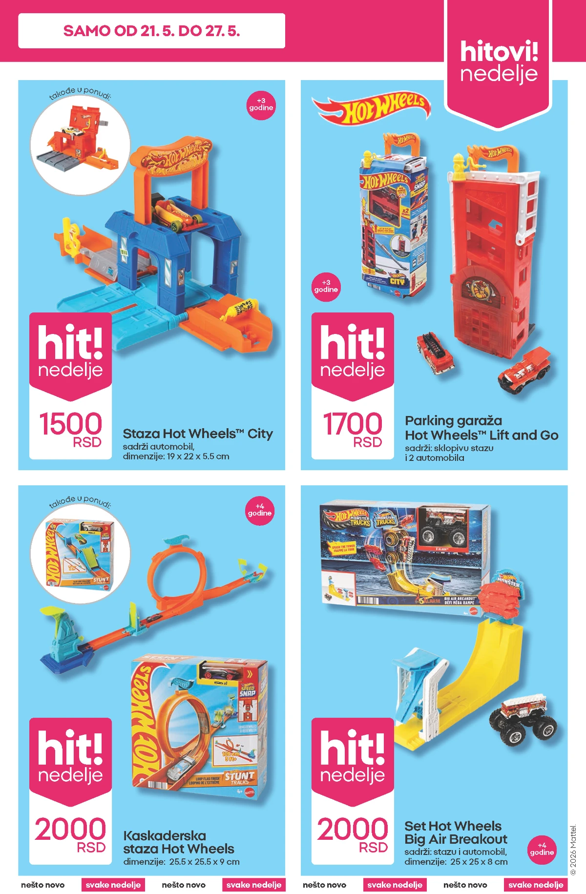 PEPCO Hot Wheels katalog 21–27.05.2026 staze garaže i setovi za igru po niskim cenama