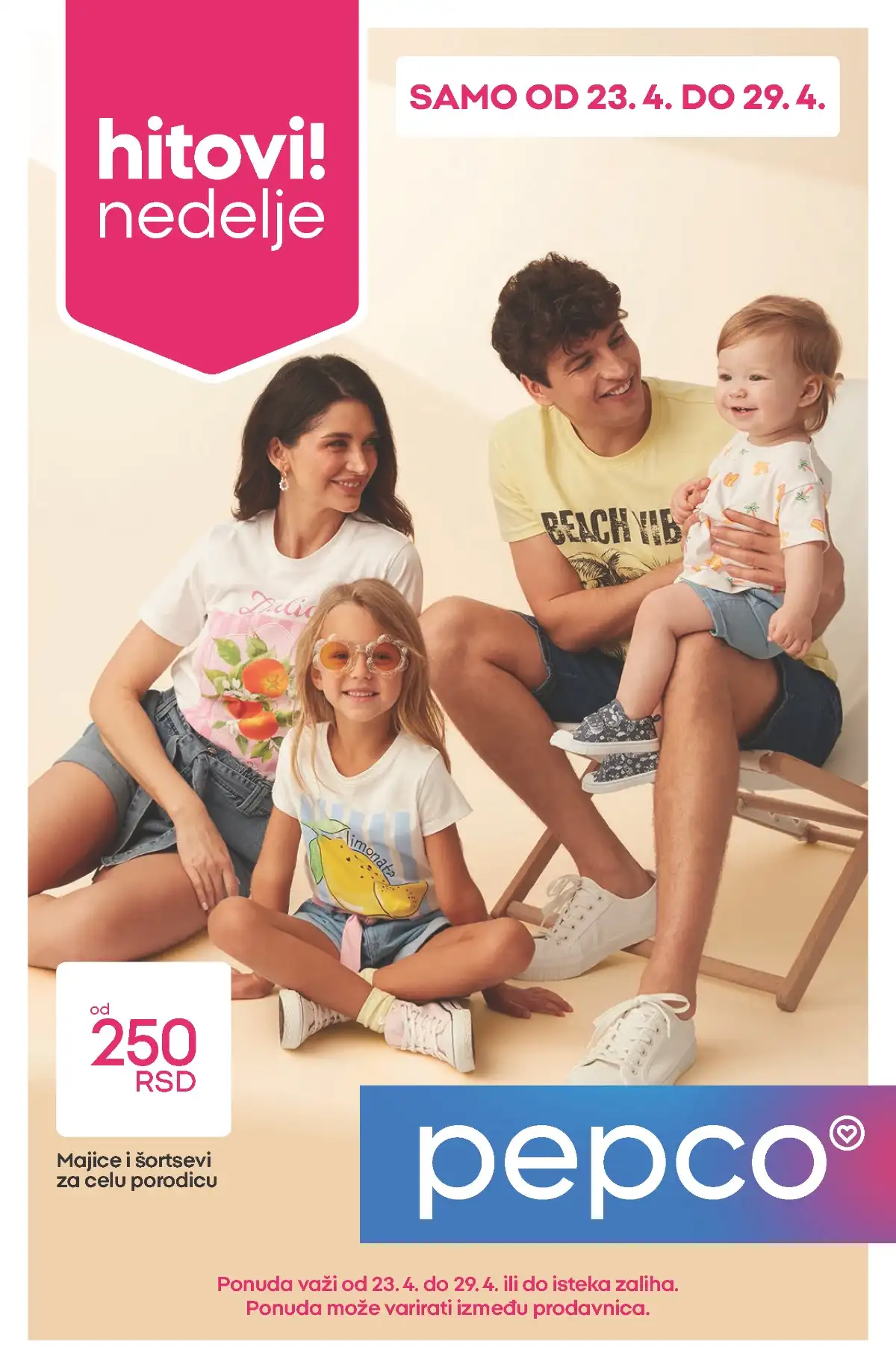 Pepco katalog Hitovi nedelje akcija i sniženja do 29. aprila 2026 strana 1