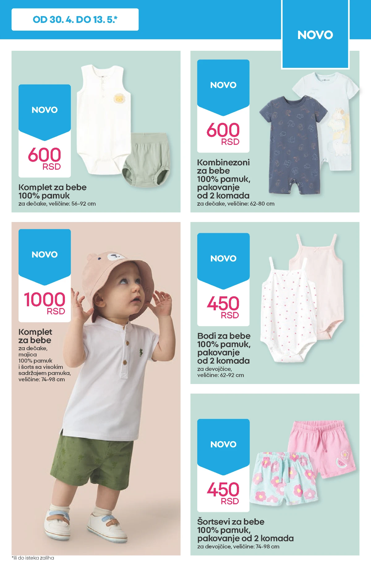 Pepco bebi odeća kompleti i garderoba za najmlađe akcija do 13.05.2026 strana 5