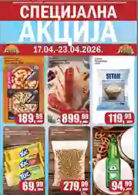 Prodavnica Sunce katalog akcija – sniženja prehrane i kućnih proizvoda do 23. aprila 2026