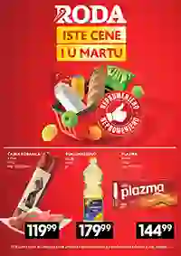 Roda akcija Iste cene i u martu katalog sniženja proizvoda do 18.03.2026