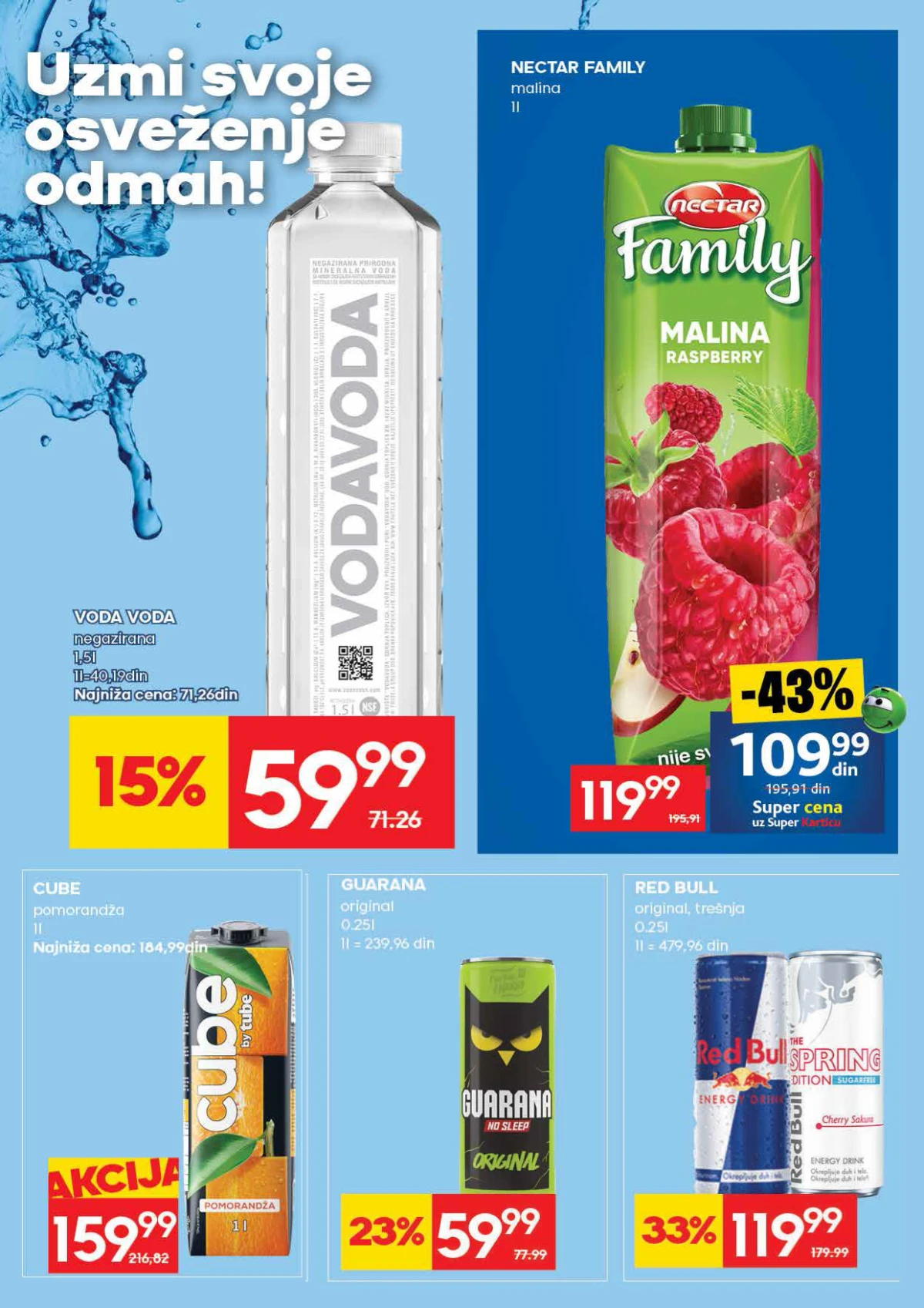 RODA katalog sniženja do 10.06.2026. – strana 25 RODA nedeljni katalog akcija do 10.06.2026. strana 25 prehrana i piće Srbija