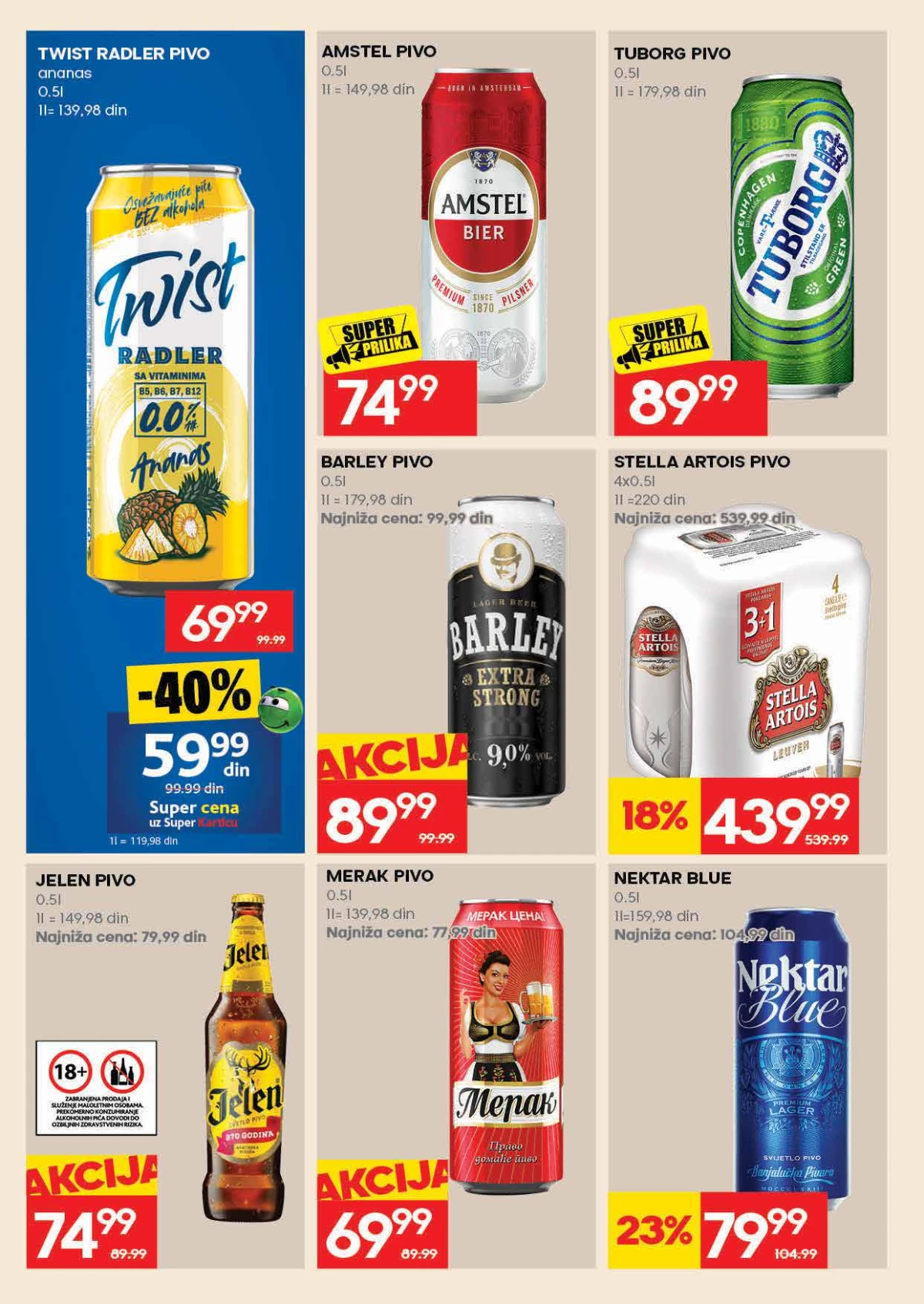 Roda katalog strana 26 – Jelen, Tuborg, Stella Artois i druga piva na akciji