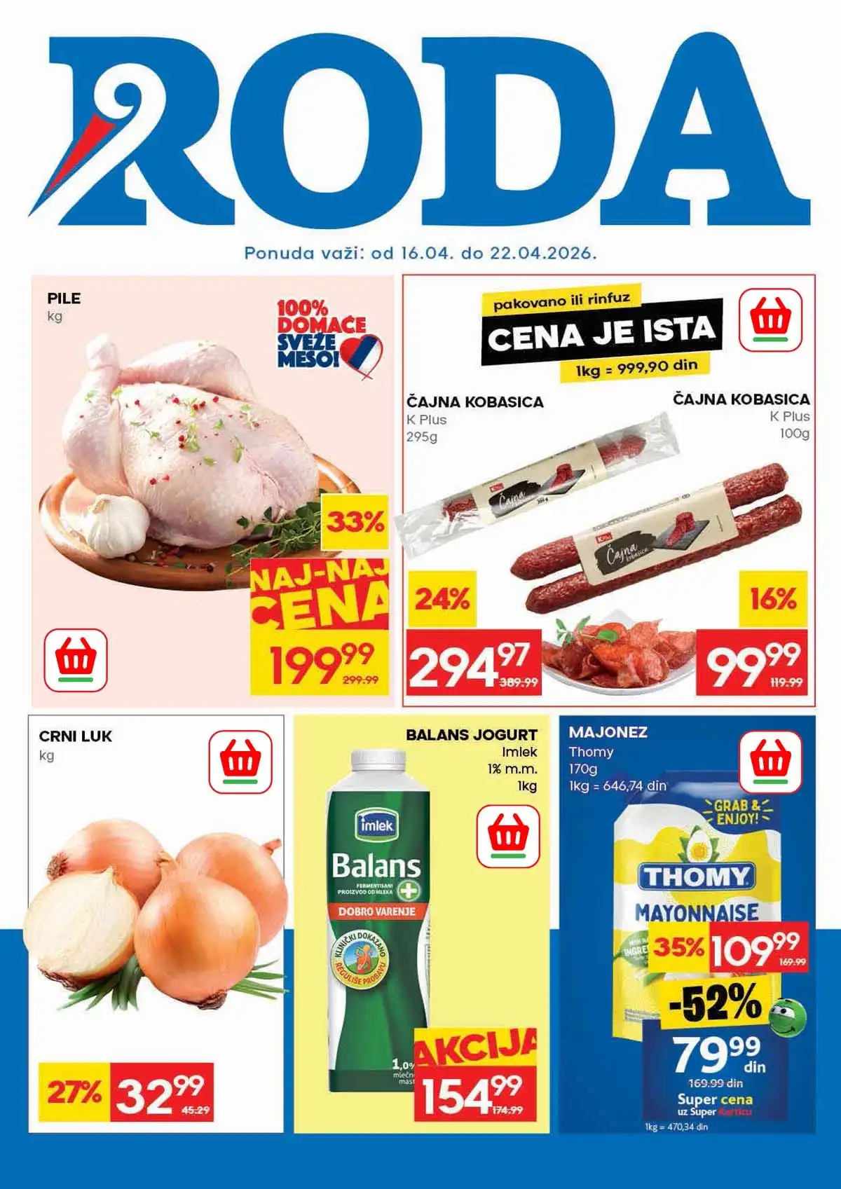 Roda nedeljna akcija katalog sniženja do 49% do 22 aprila 2026 strana 1