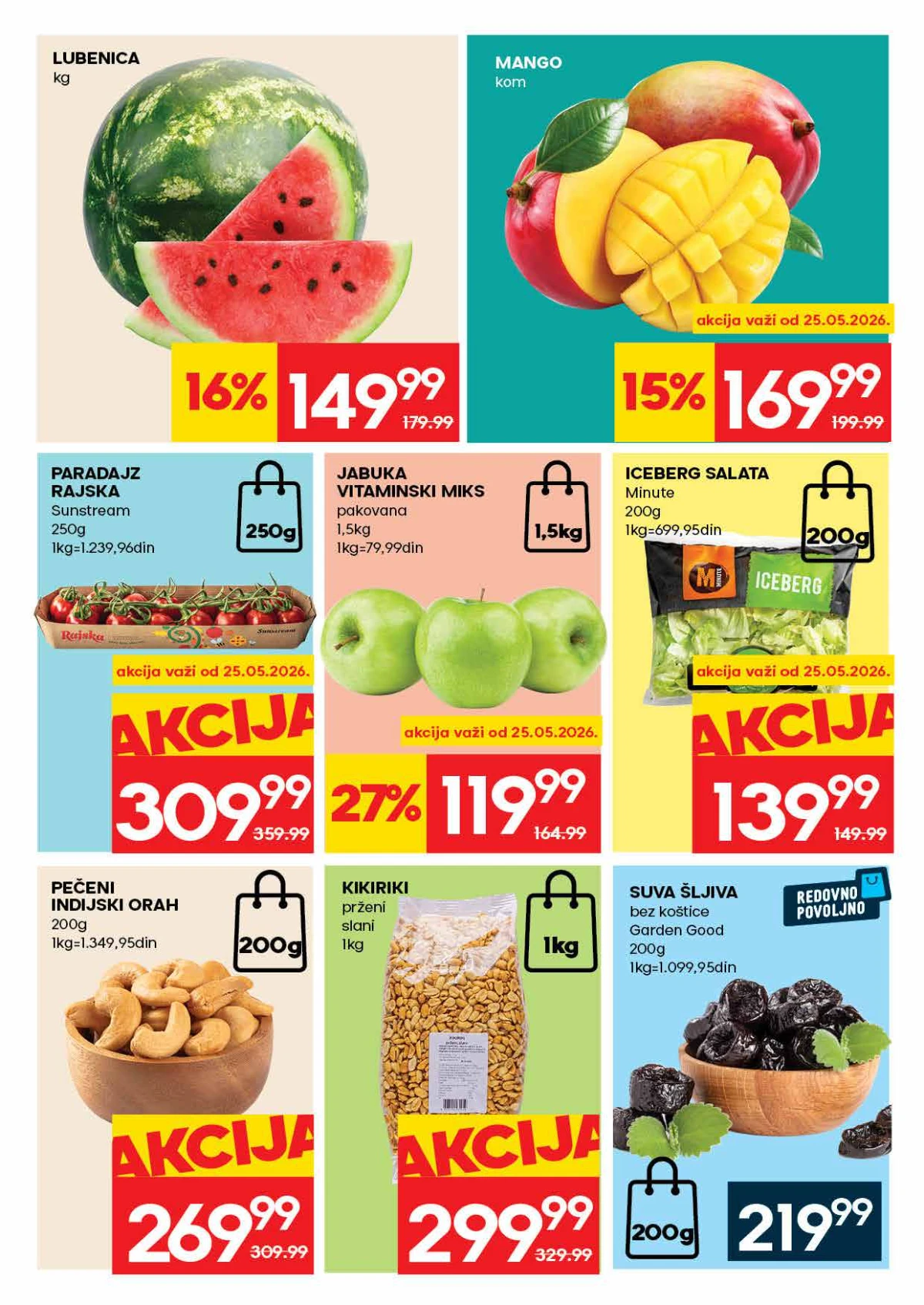 RODA katalog sniženja do 27.05.2026. – strana 3 RODA akcija do 27.05.2026. strana 3 sveže voće i povrće Srbija