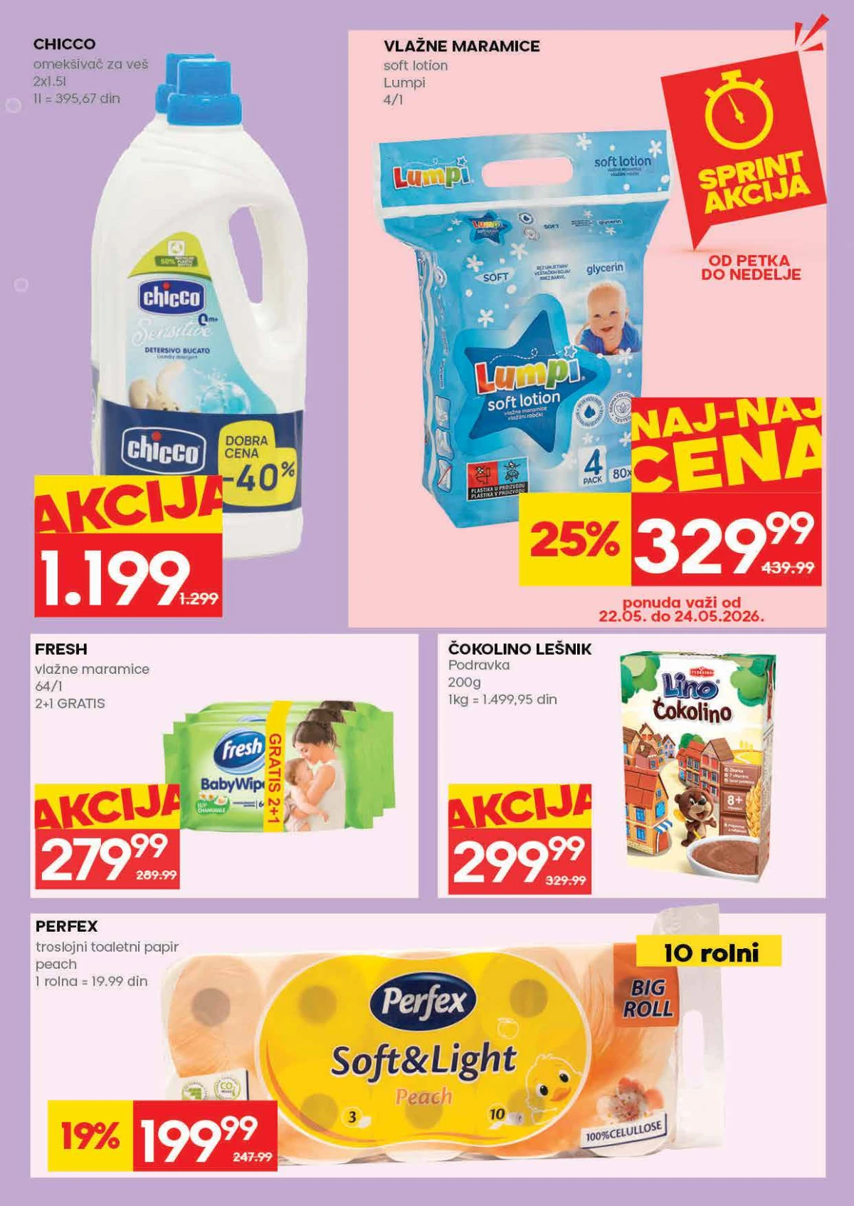 RODA katalog sniženja do 27.05.2026. – strana 29 RODA akcija do 27.05.2026. strana 29 higijena Srbija