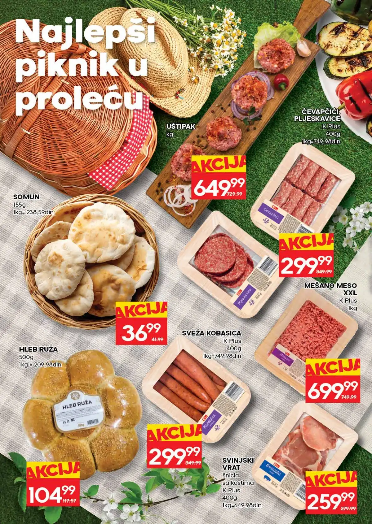 RODA katalog sniženja do 29. aprila 2026. – strana 4 RODA nedeljna akcija do 29. aprila 2026. strana 4 meso i mlečni proizvodi Srbija