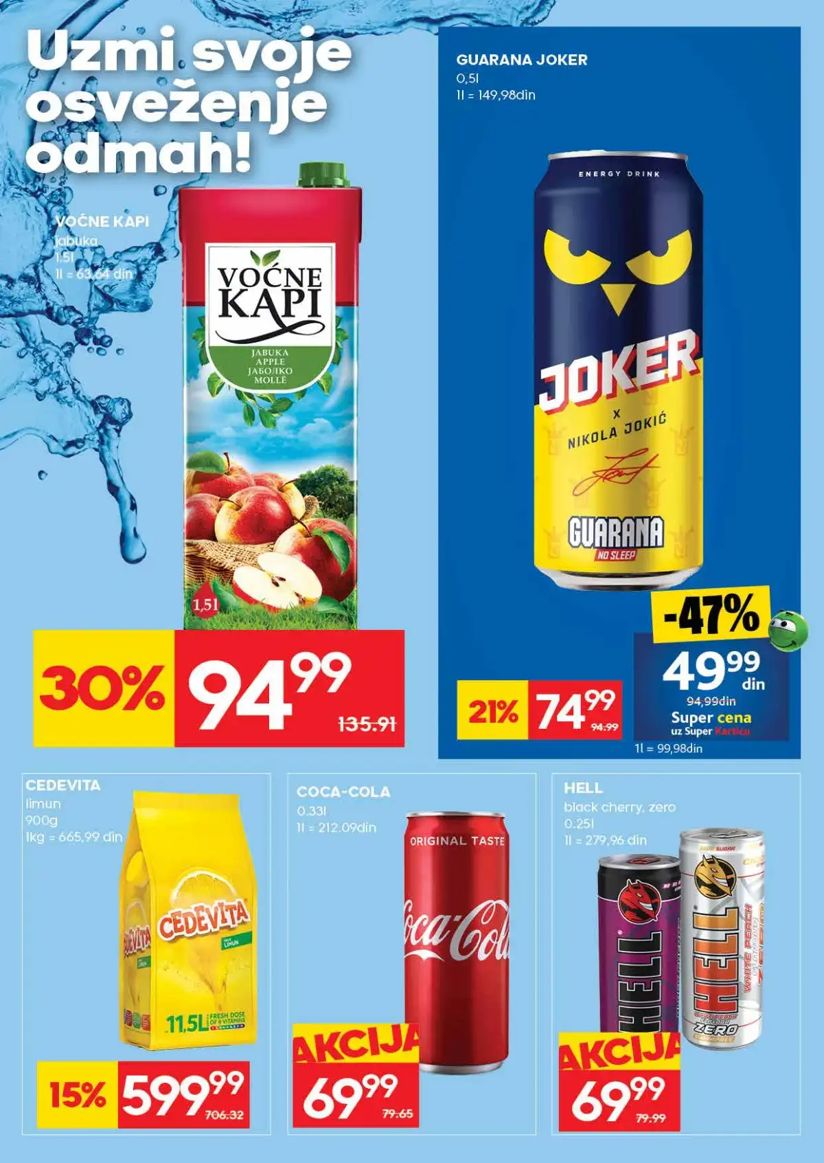 RODA katalog sniženja do 29. aprila 2026. – strana 25 RODA nedeljni katalog akcija do 29. aprila 2026. strana 25 prehrana i piće Srbija