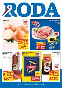 RODA nedeljni katalog akcija i sniženja do 4. marta 2026. Srbija