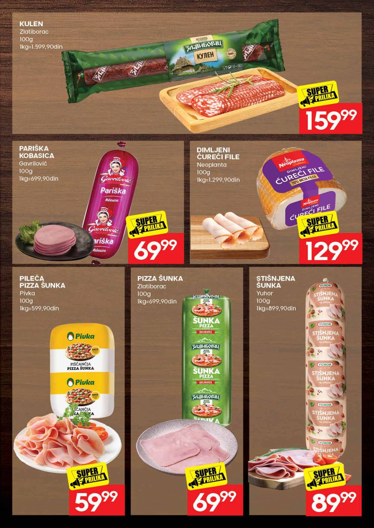 Roda katalog strana 7 – kulen, pizza šunka, kačkavalj i kobasice po nižim cenama