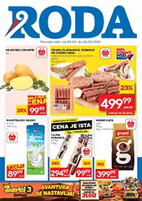 Roda katalog sniženja do 56% – ćevapi, krompir i kafa na akciji