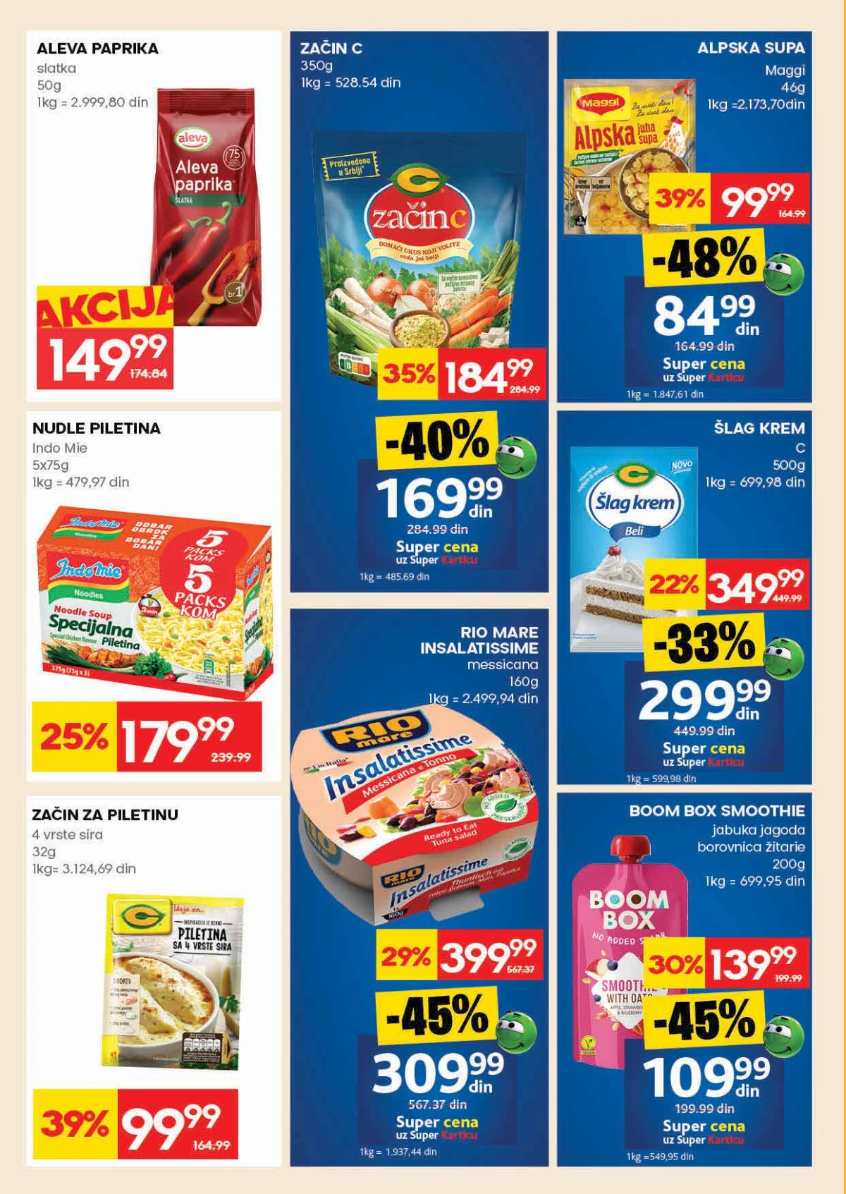 RODA nedeljna akcija do 06. maja 2026. strana 20 meso i mlečni proizvodi Srbija