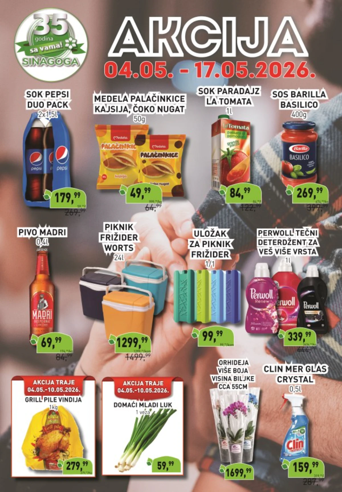 Sinagoga akcija do 35% katalog sniženja prehrana piće proizvodi za domaćinstvo do 17.05.2026
