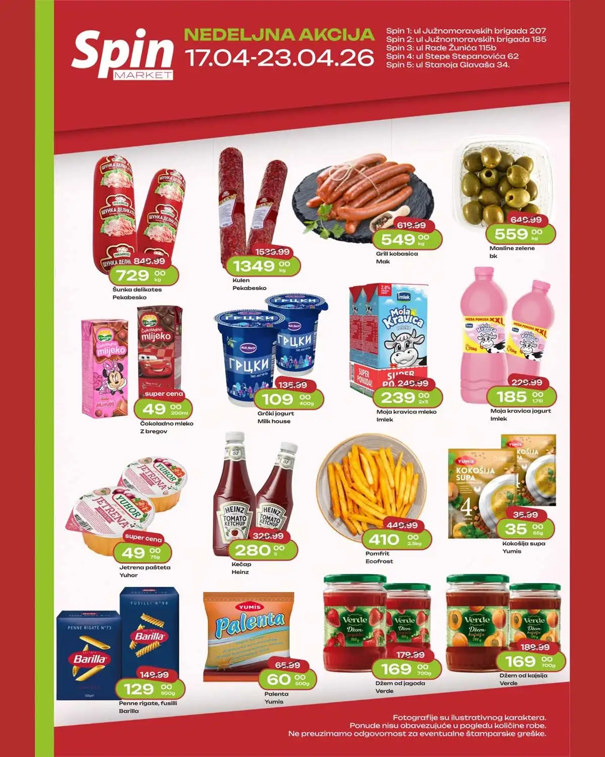 Spin marketi akcija sniženja do 23.04.2026