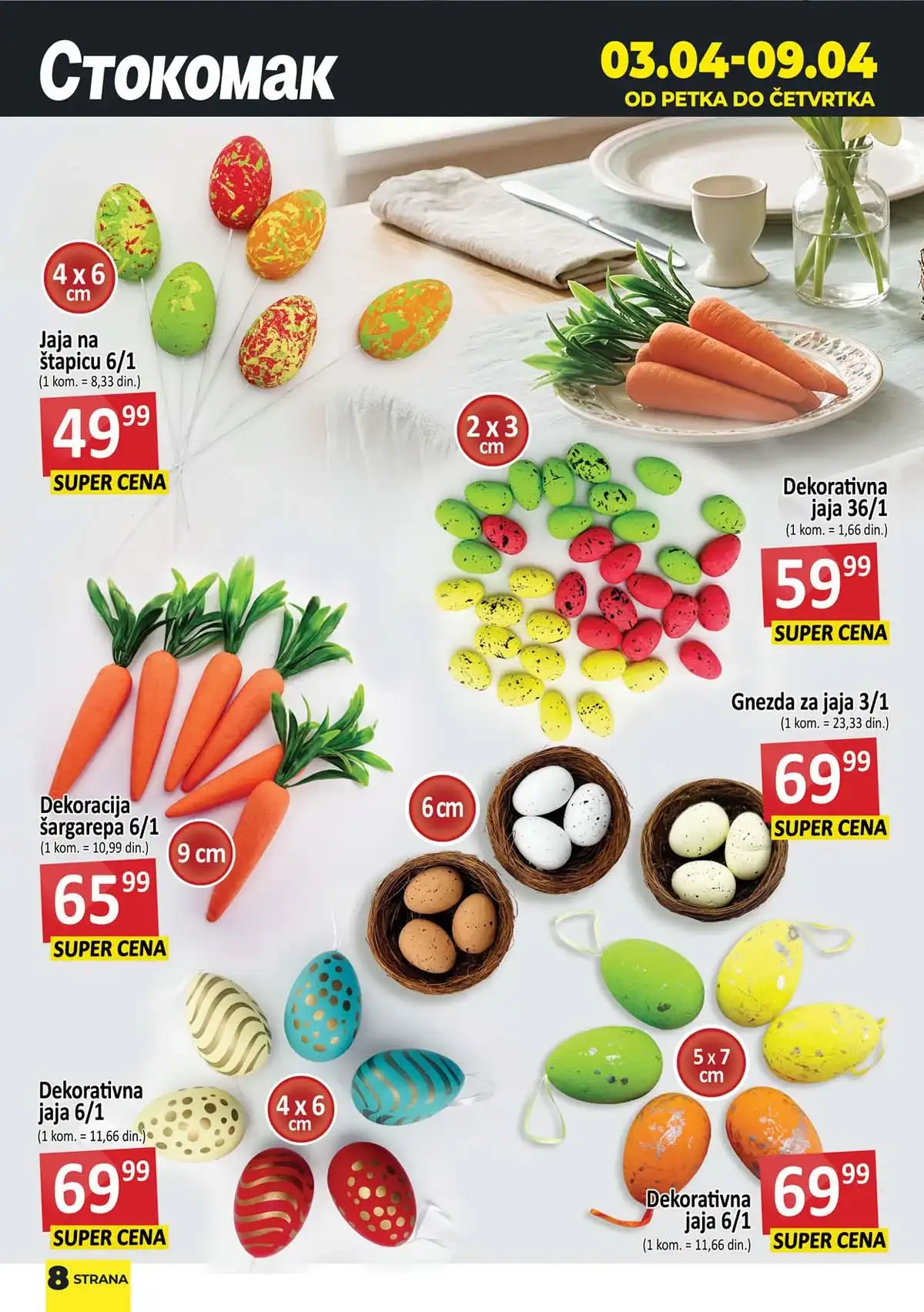 Stokomak voće i povrće sniženje – katalog akcija Stokomak akcija voće i povrće – sveže namirnice po akcijskim cenama do 09. aprila 2026