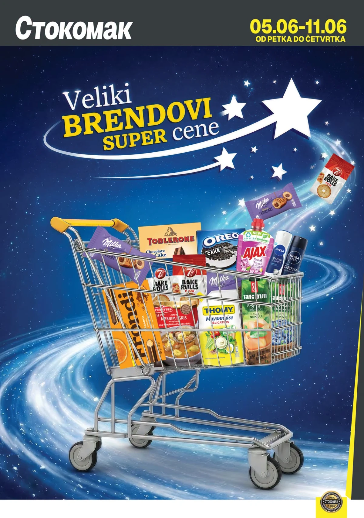 Stokomak veliki brendovi akcija – grčki jogurt, voćni jogurt i torte po nižim cenama