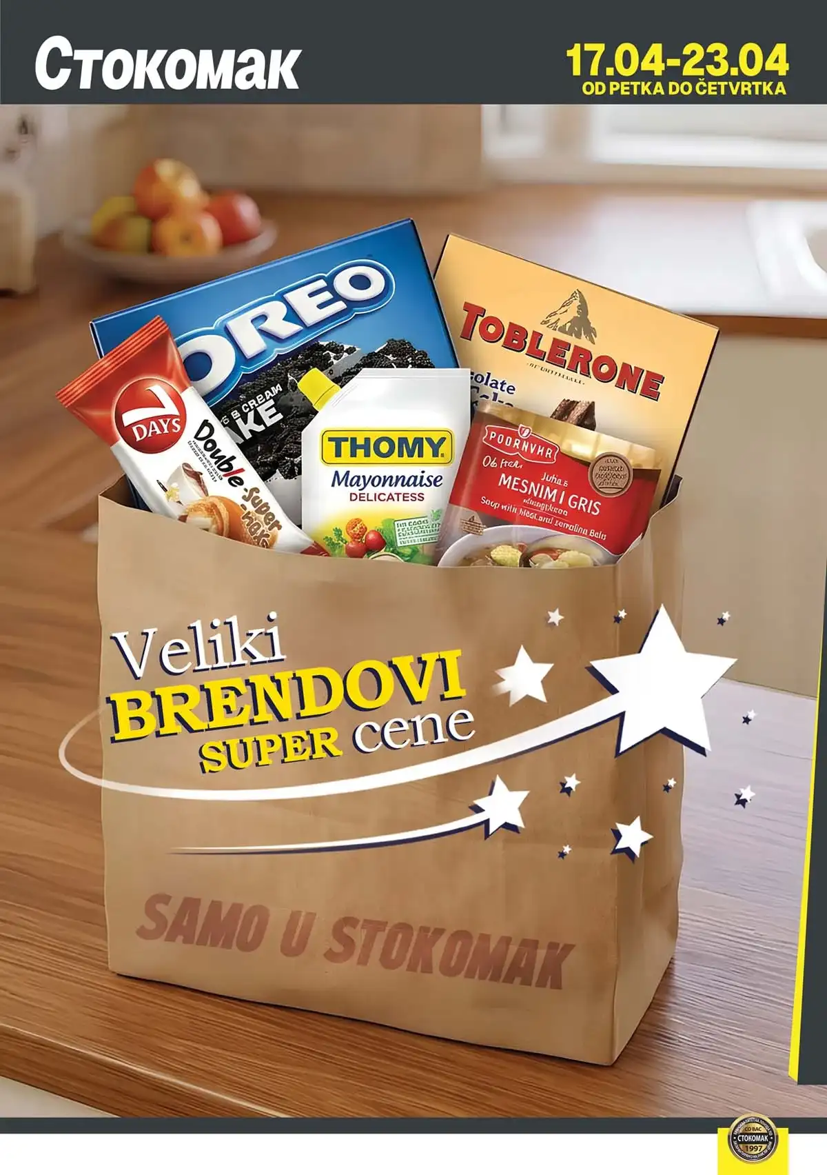 Stokomak mlečni proizvodi sniženje – mart 2026 Stokomak katalog mlečni proizvodi – sir, mleko i jogurt na akciji do 23. aprila 2026