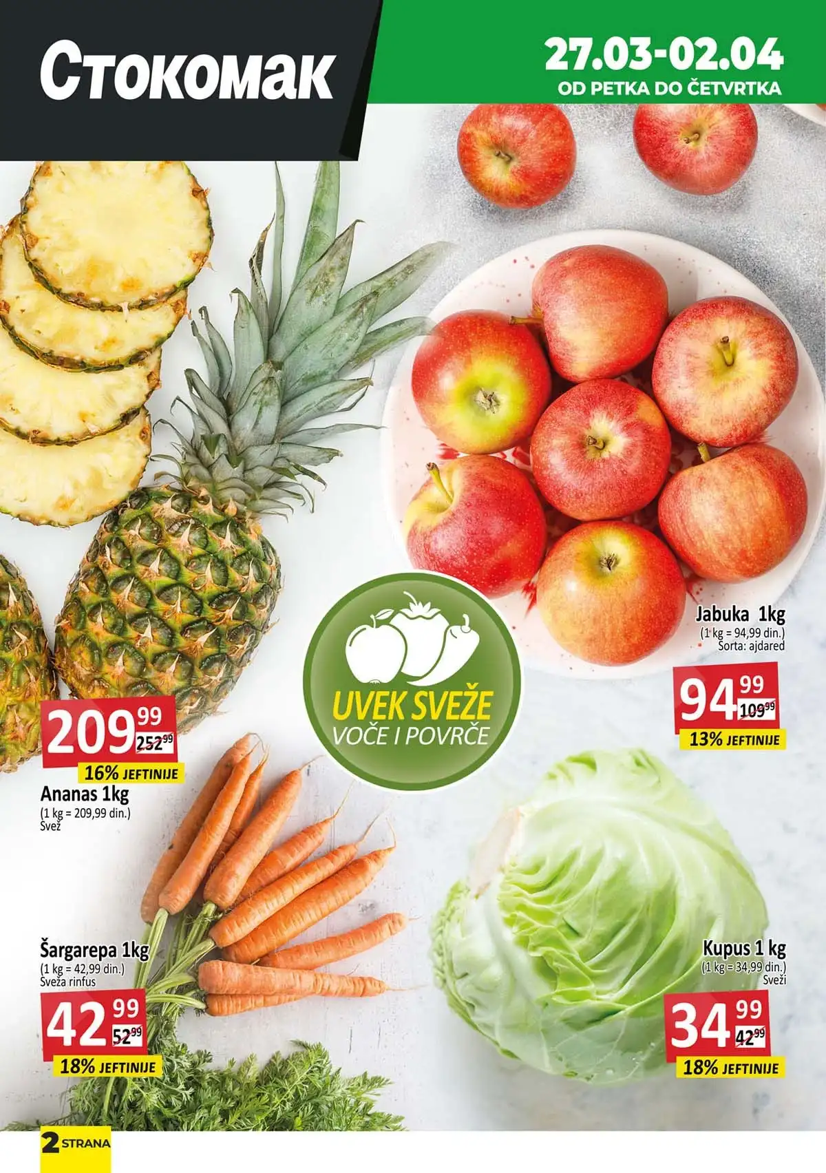 Stokomak akcija pića i namirnica – nedeljna ponuda Stokomak katalog sniženja – pića, sokovi i osnovne namirnice na akciji do 02. aprila 2026