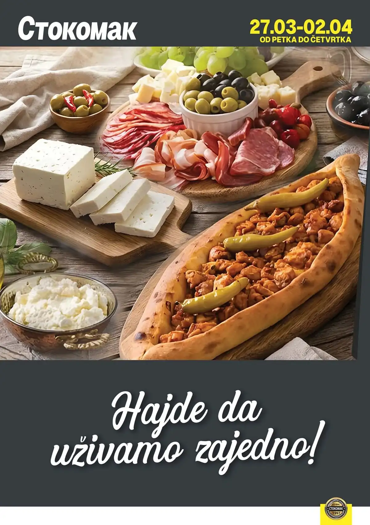 Stokomak mlečni proizvodi sniženje – mart 2026 Stokomak katalog mlečni proizvodi – sir, mleko i jogurt na akciji do 02. aprila 2026