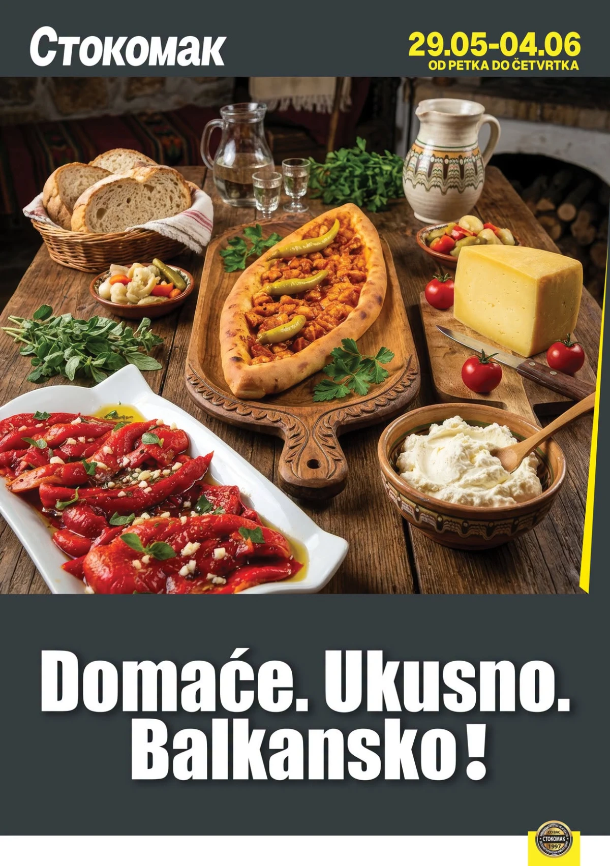 Stokomak kajmak, kačkavalj, čvarci i mantije na akciji do 04.06.2026