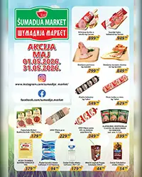 Šumadija Market akcija 01–31.05.2026 meso mleko i piće po sniženim cenama