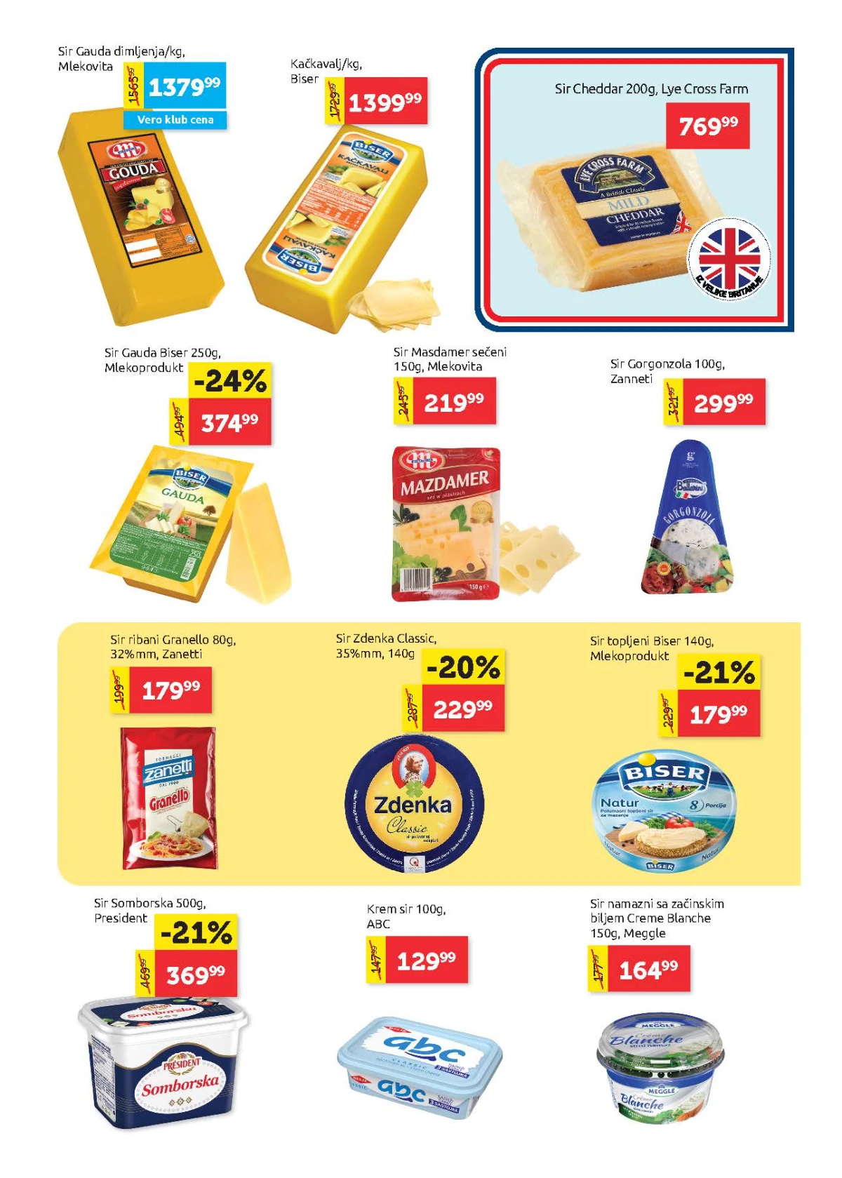 Super Vero katalog 14-27.05.2026 – gauda, cheddar i krem sir po akcijskim cenama