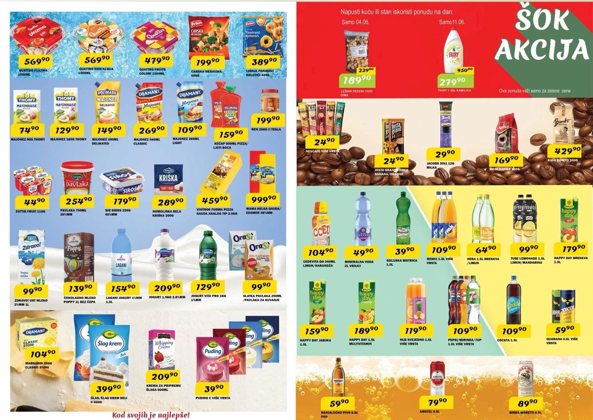 DIMA katalog – sladoled, sokovi, kafa i osvežavajuća pića