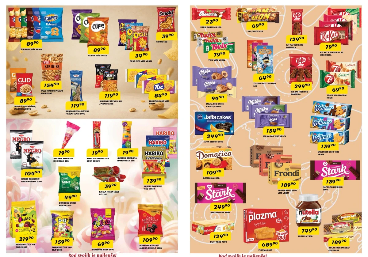 DIMA katalog – čokolade, keks, grickalice i slatki program