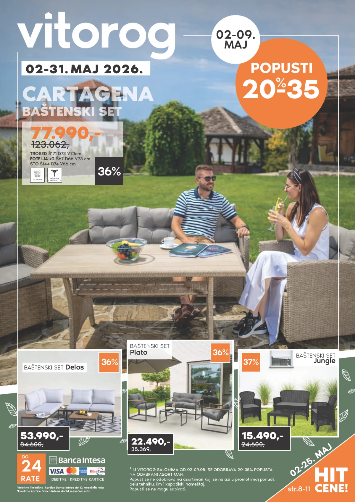 Vitorog katalog maj 2026 – baštenski nameštaj, garniture i kuhinje na akciji do 31.05.2026