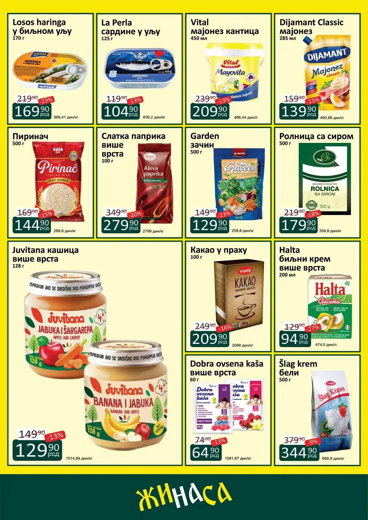 Snizenja Zinasa marketi popusti i niske cene Katalog ŽINASA sniženja