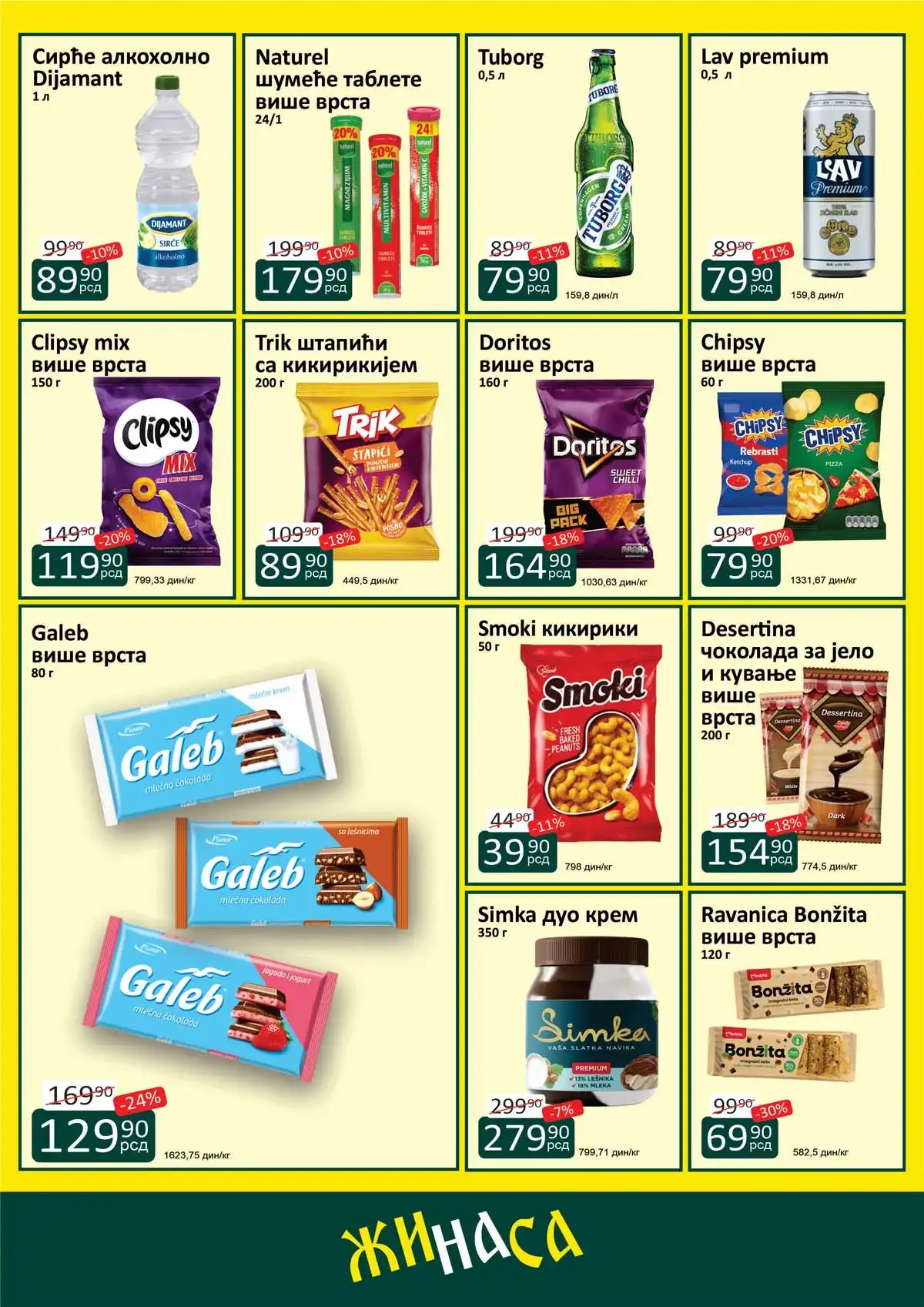Snizenja Zinasa marketi popusti i niske cene Katalog ŽINASA sniženja