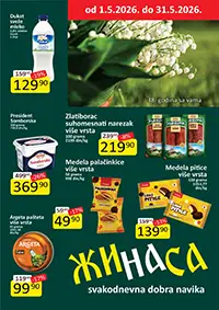ŽINASA akcija katalog sniženja do 31.05.2026 prehrana piće hemija Srbija