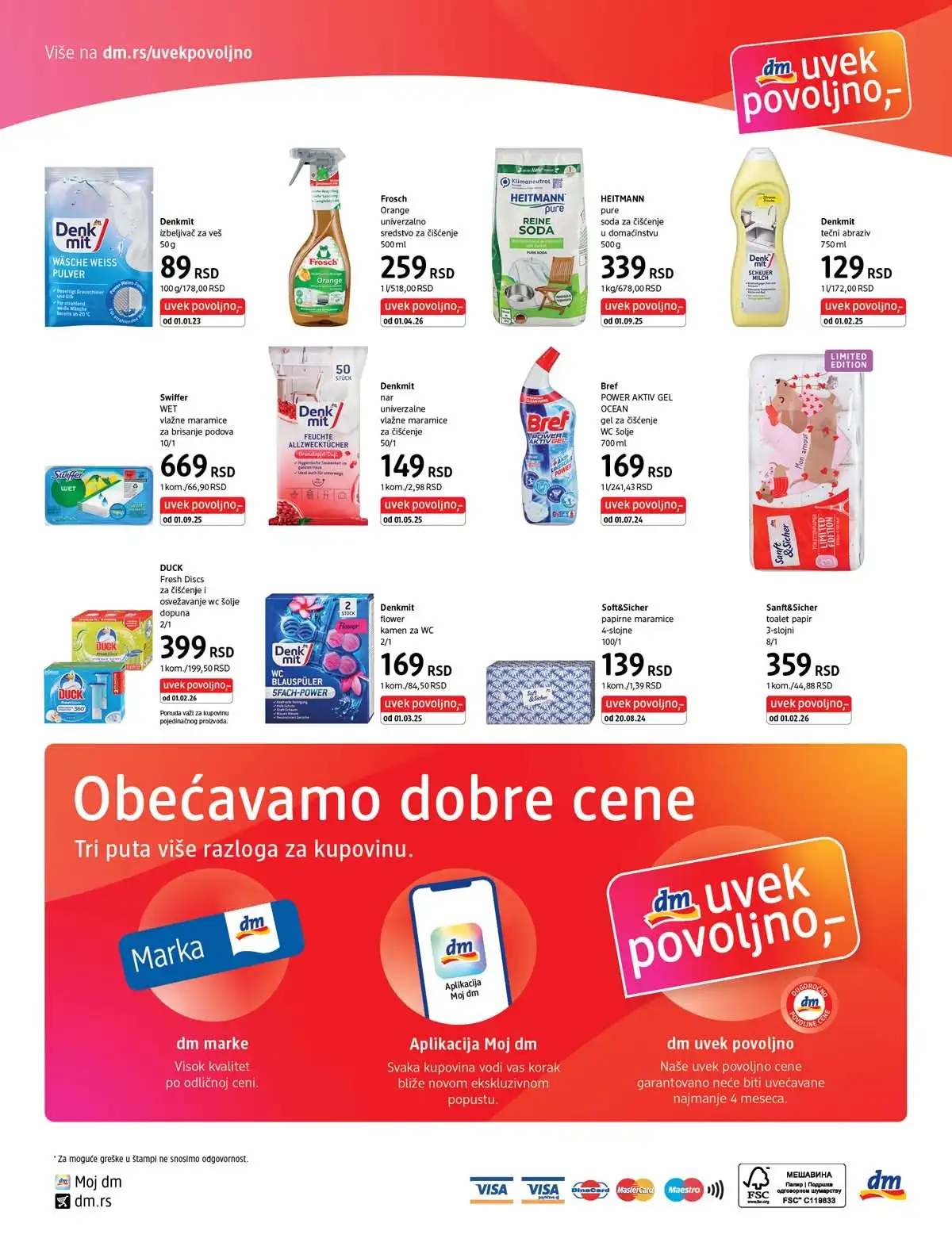 DM katalog akcija – kozmetika i proizvodi za svakodnevnu negu