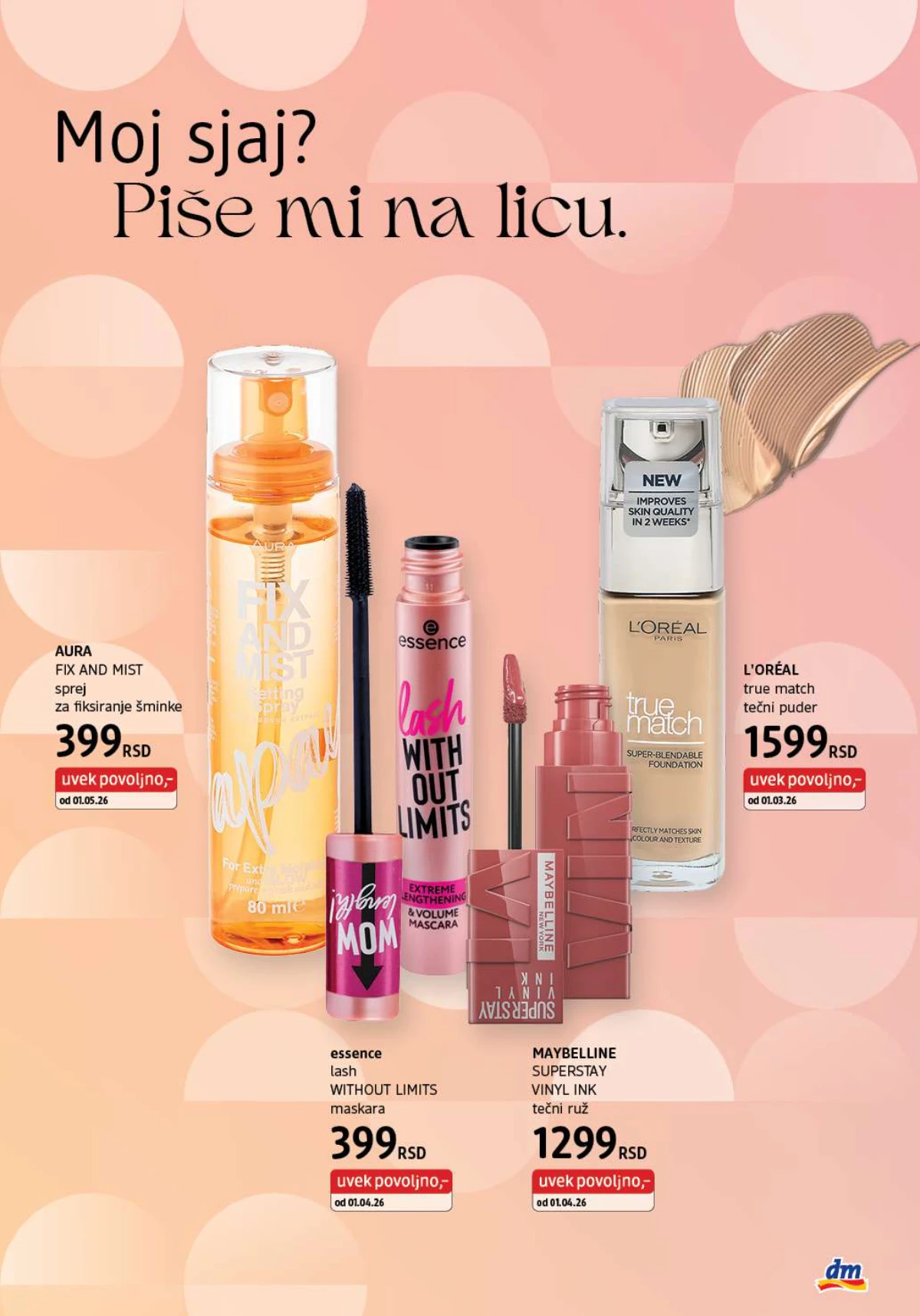 dm katalog akcija Srbija popusti na kozmetiku i negu do 31. maja 2026. – strana 3